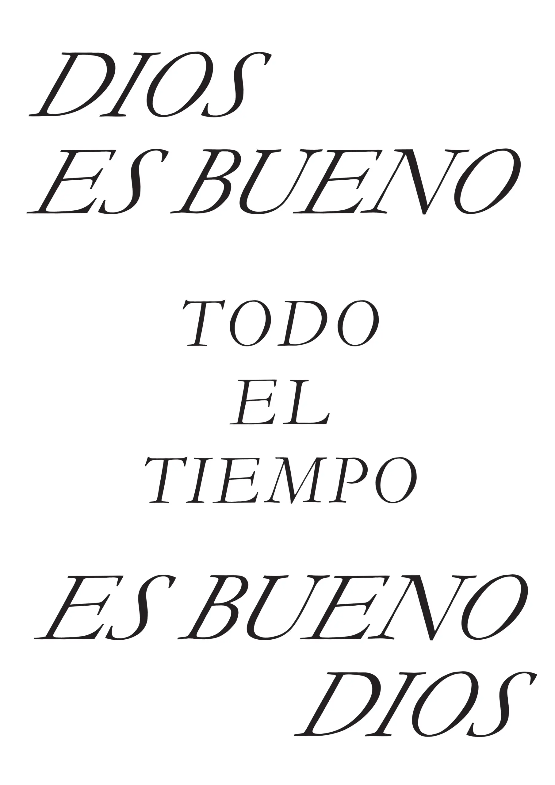Cuadro "Dios es Bueno" - Diseño Clásico