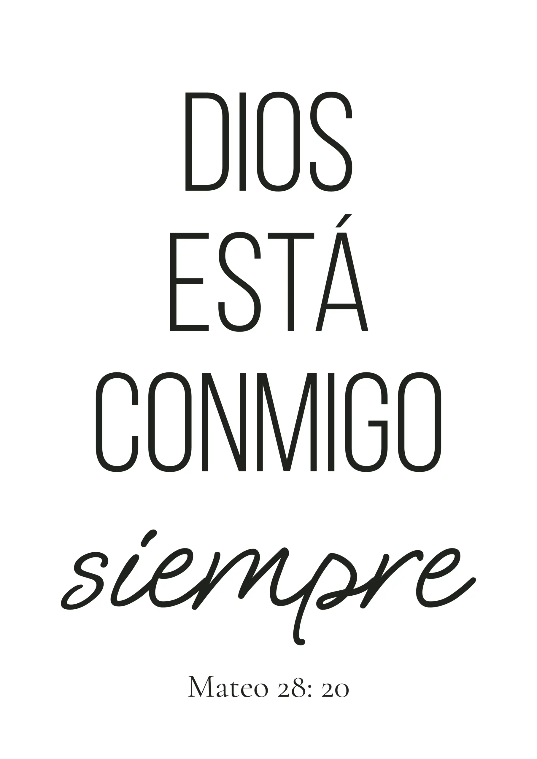 Cuadro "Siempre Conmigo" - Mateo 28:20