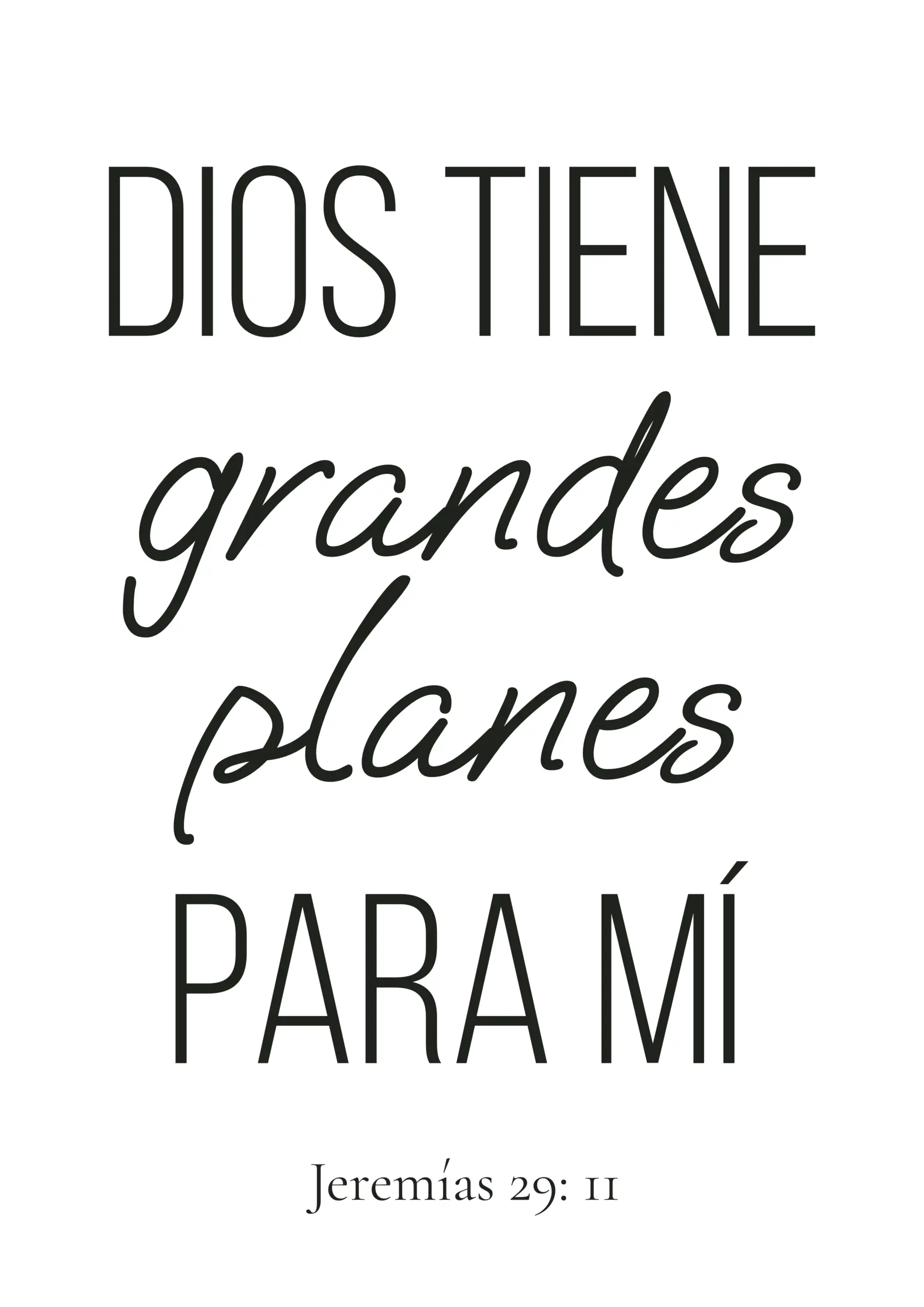 Cuadro "Grandes Planes" - Jeremías 29:11