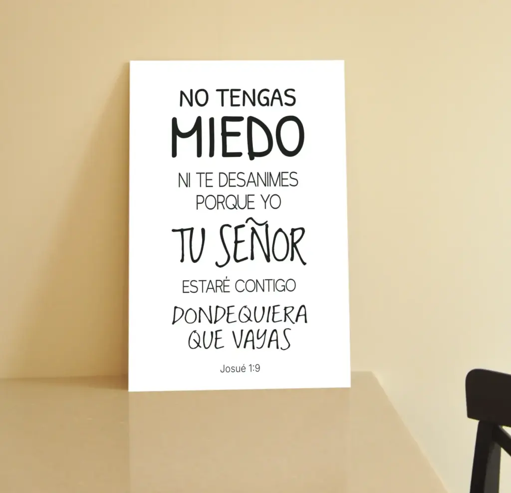 Cuadro "No Tengas Miedo" - Josué 1:9